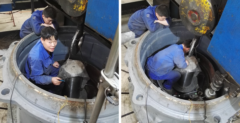 美卓HP4圓錐機主軸斷裂維修有感