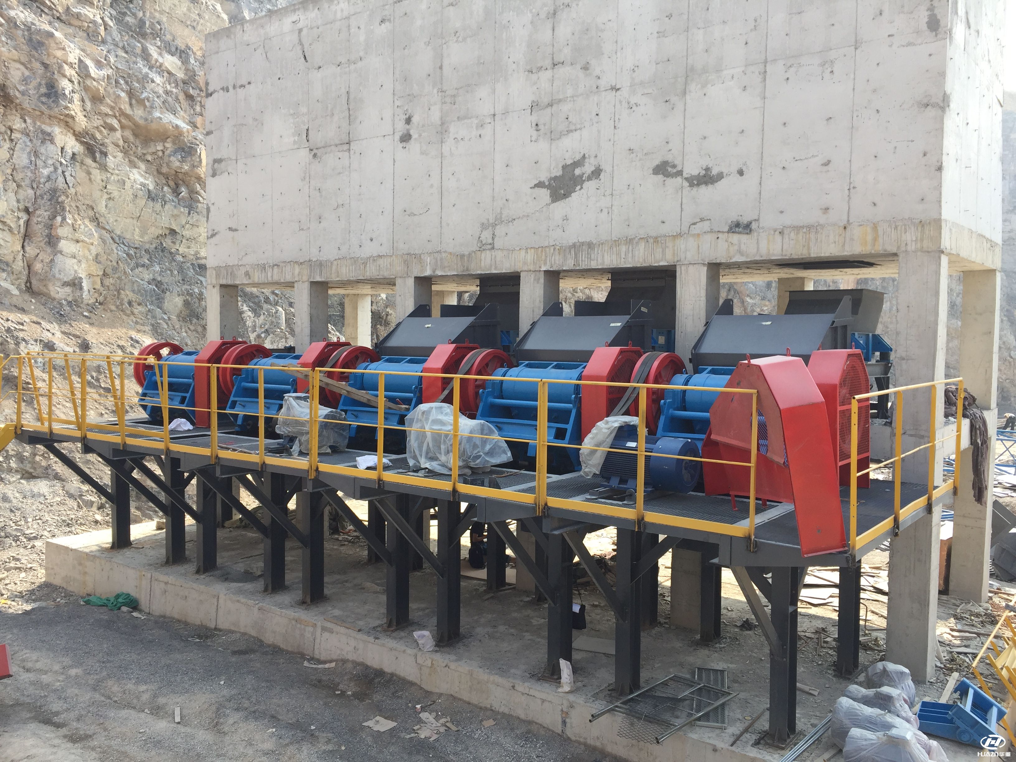 大華顎式破碎機應用現場