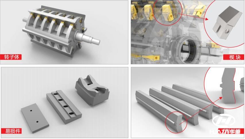 反擊式破碎機(jī)結(jié)構(gòu)部件