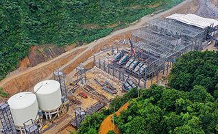 江西九江硅石時產2000噸EPC項目生產線