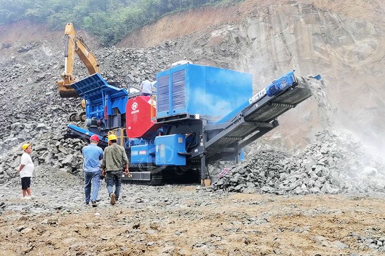 履帶式移動破碎機