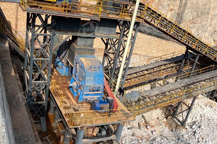 反擊破碎機應用現場