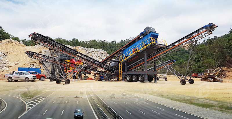 輪胎式移動破碎機